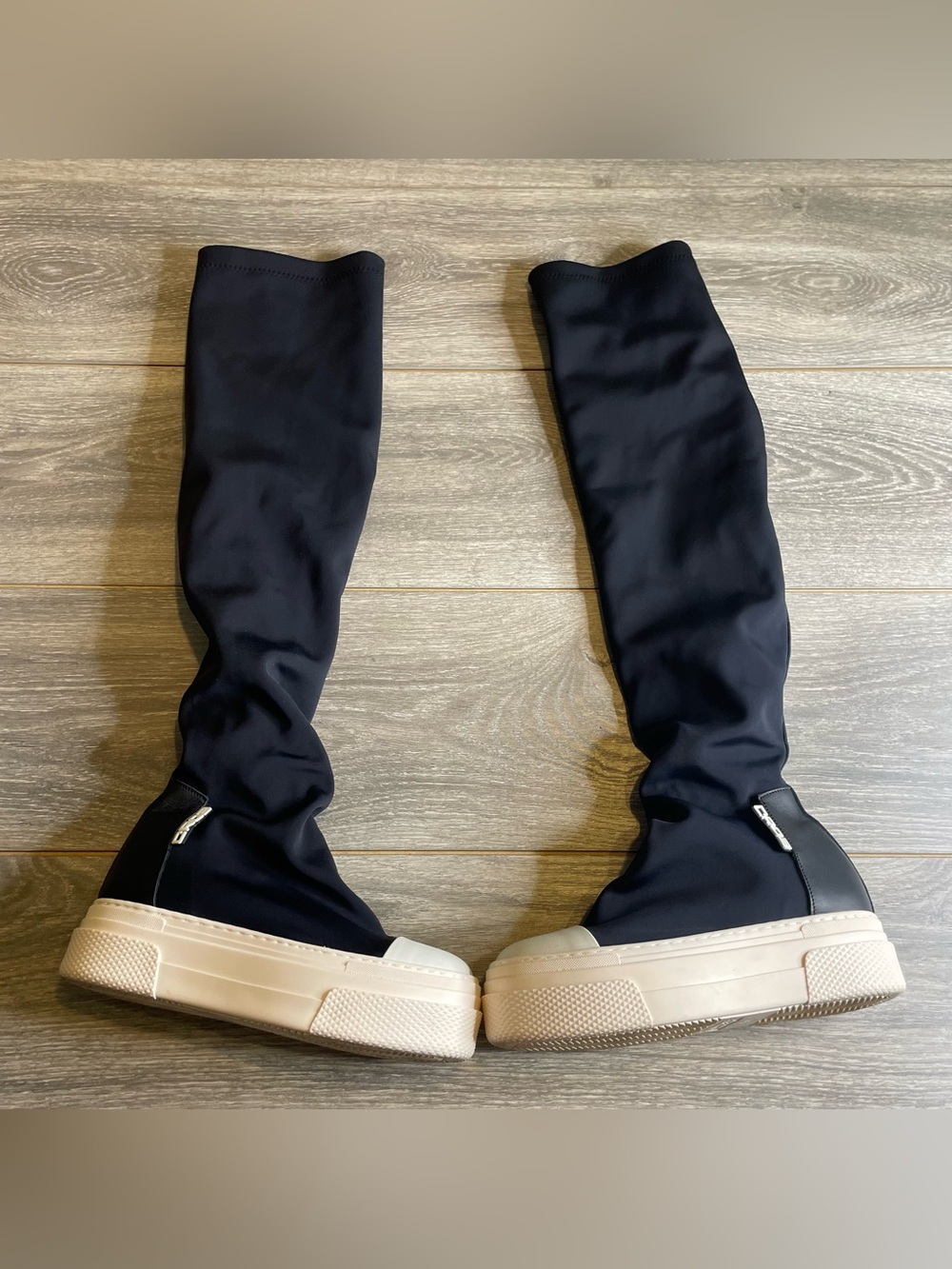 Cristianzerotre CR03 Manò Lycra High Black Sneaker Boots Sz W36 (Made in Italy